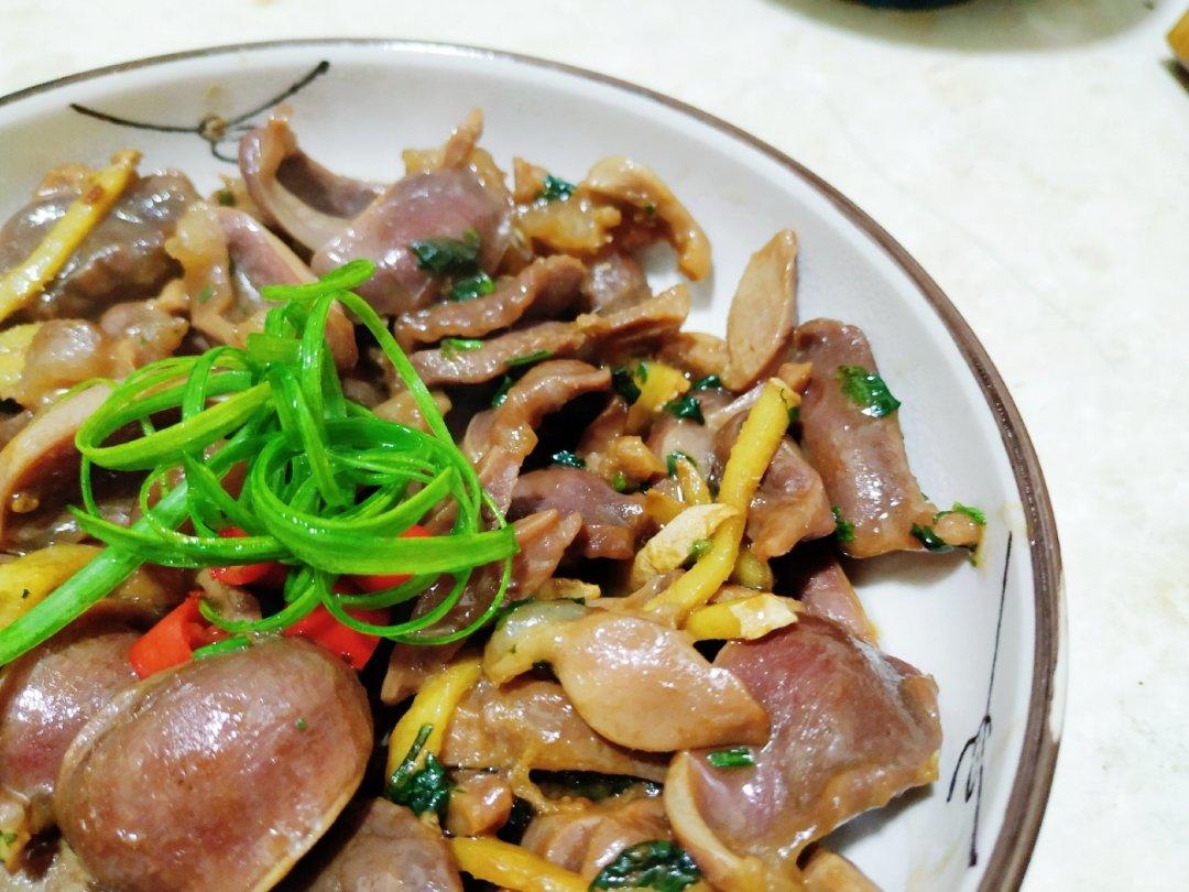 香炒鸭胗