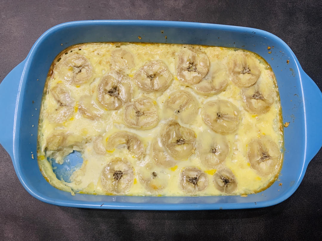 鸡蛋燕麦烤香蕉---无油无糖，低热量健康版