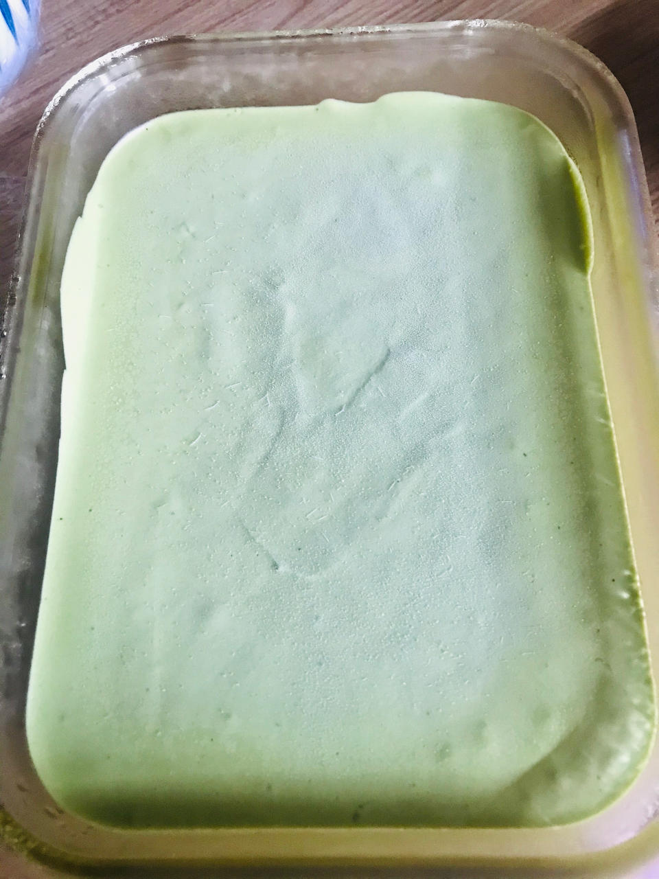 无需搅拌也无冰渣的抹茶冰淇淋