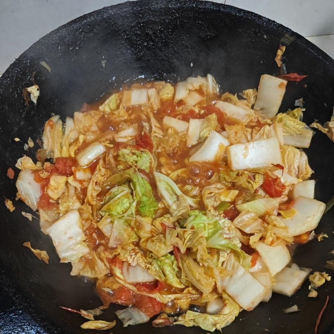 西红柿炒白菜