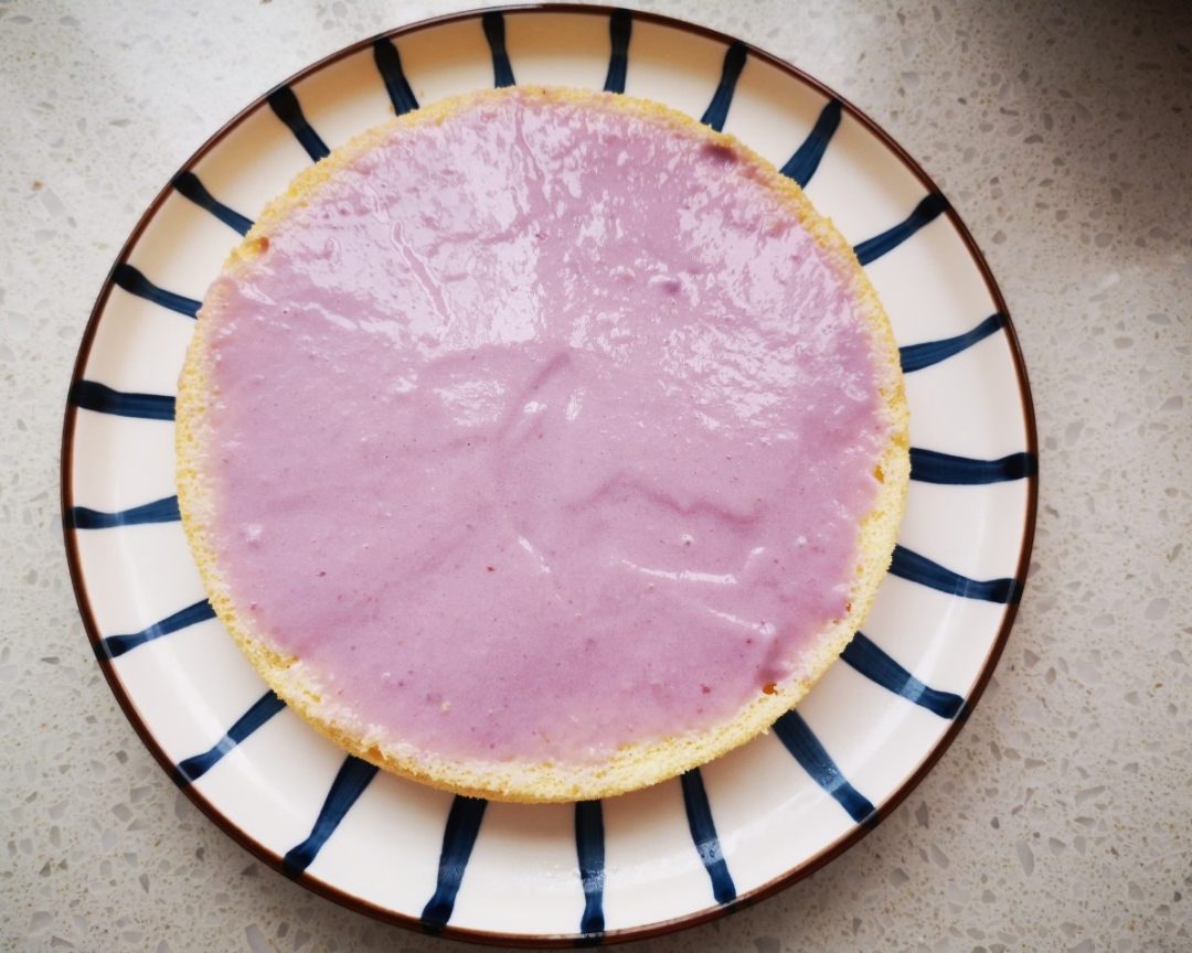 会变色的紫薯芋泥蛋糕的做法 步骤23