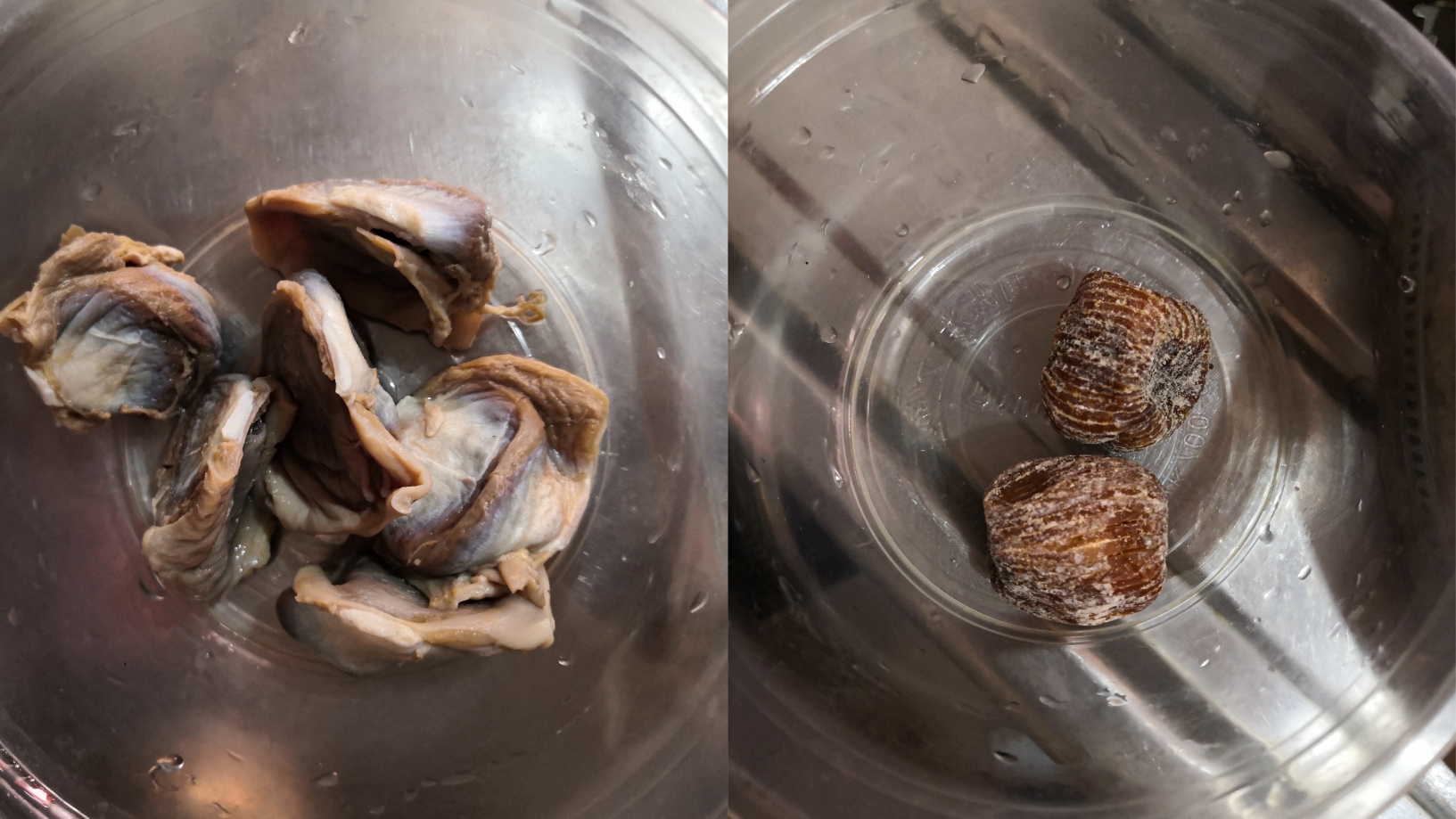 西洋菜煲鸭胗猪脊骨汤（高压锅）的做法 步骤2