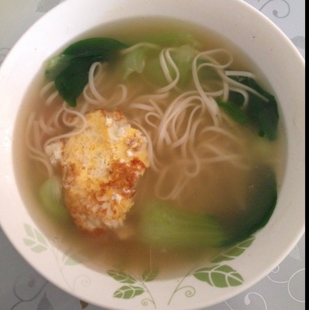 小白菜苗清汤面