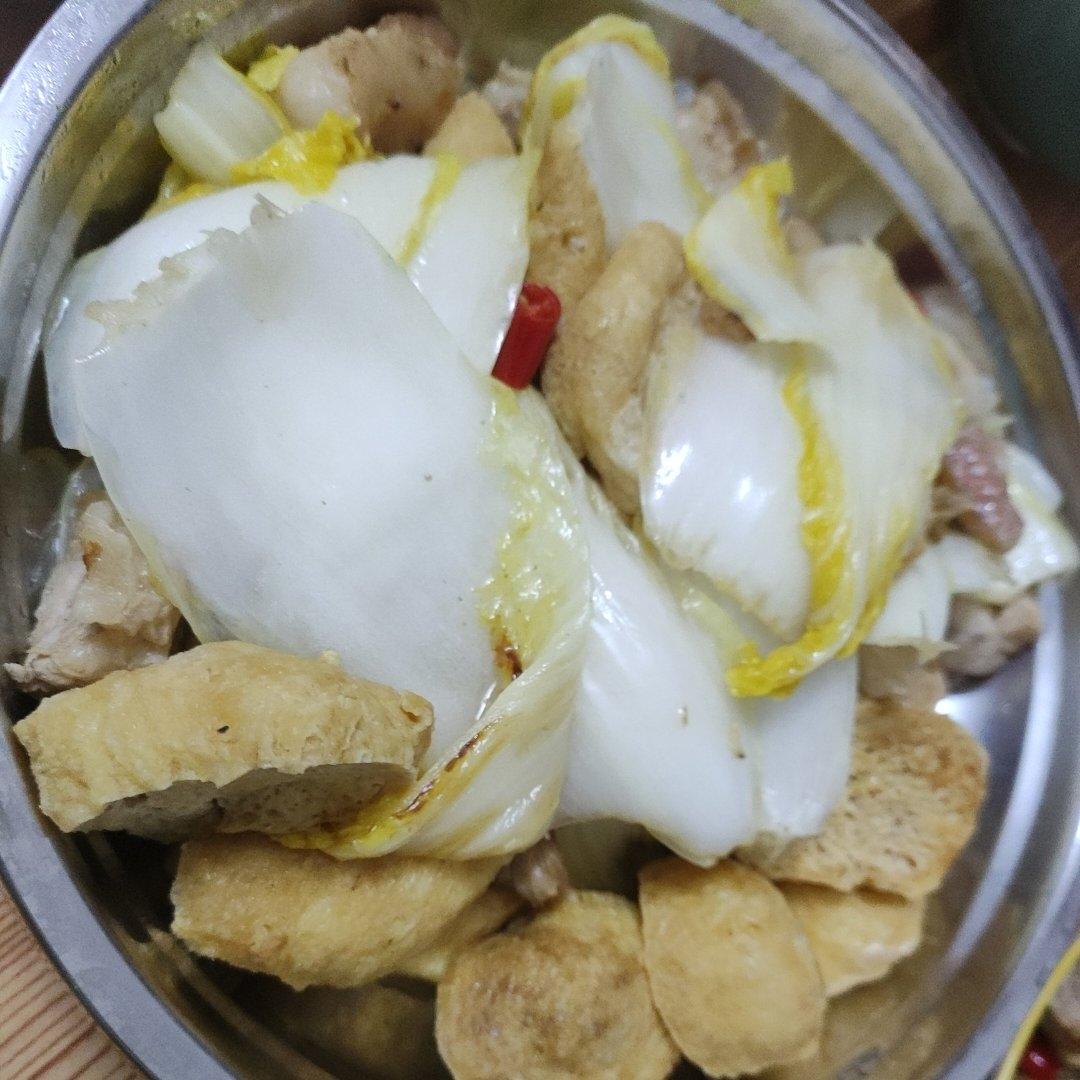 白菜炒油豆腐