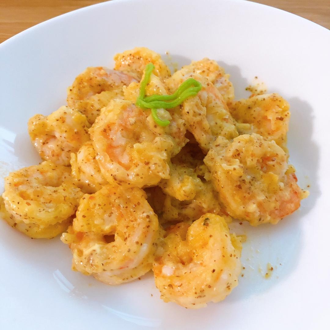 在家也能做大菜之2~“芥末虾球”