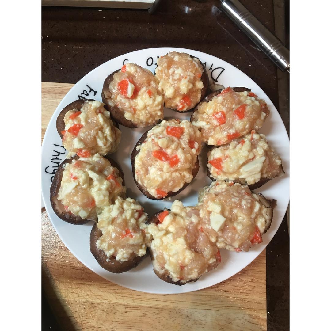 豆腐肉末酿香菇
