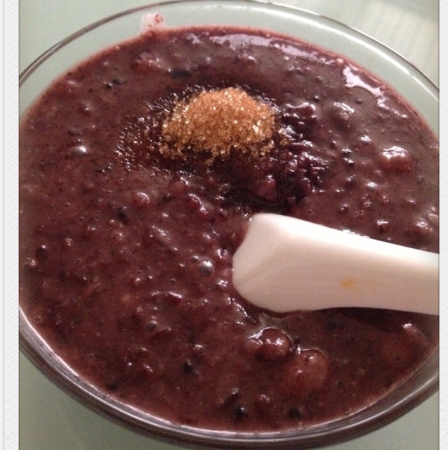 陶嫣然-1做的红豆紫米粥