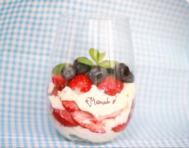 低卡--草莓蓝莓芝士松糕杯 （伪）Trifle的做法