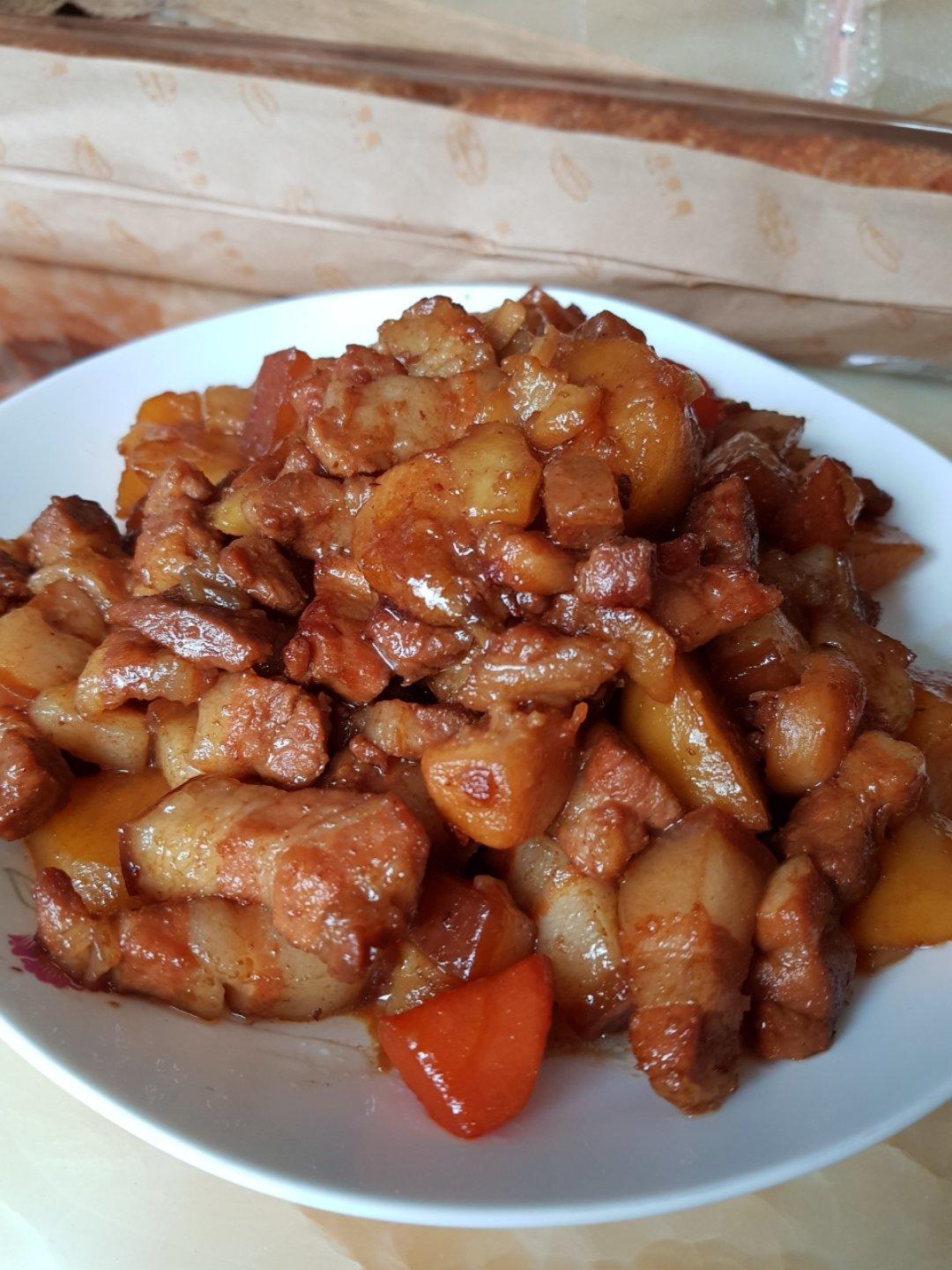 快手金蒜红烧肉