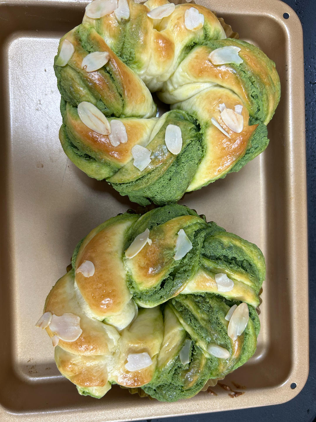 抹茶奶酥皇冠面包-不藏私面包匠人
