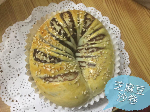 豆沙卷面包