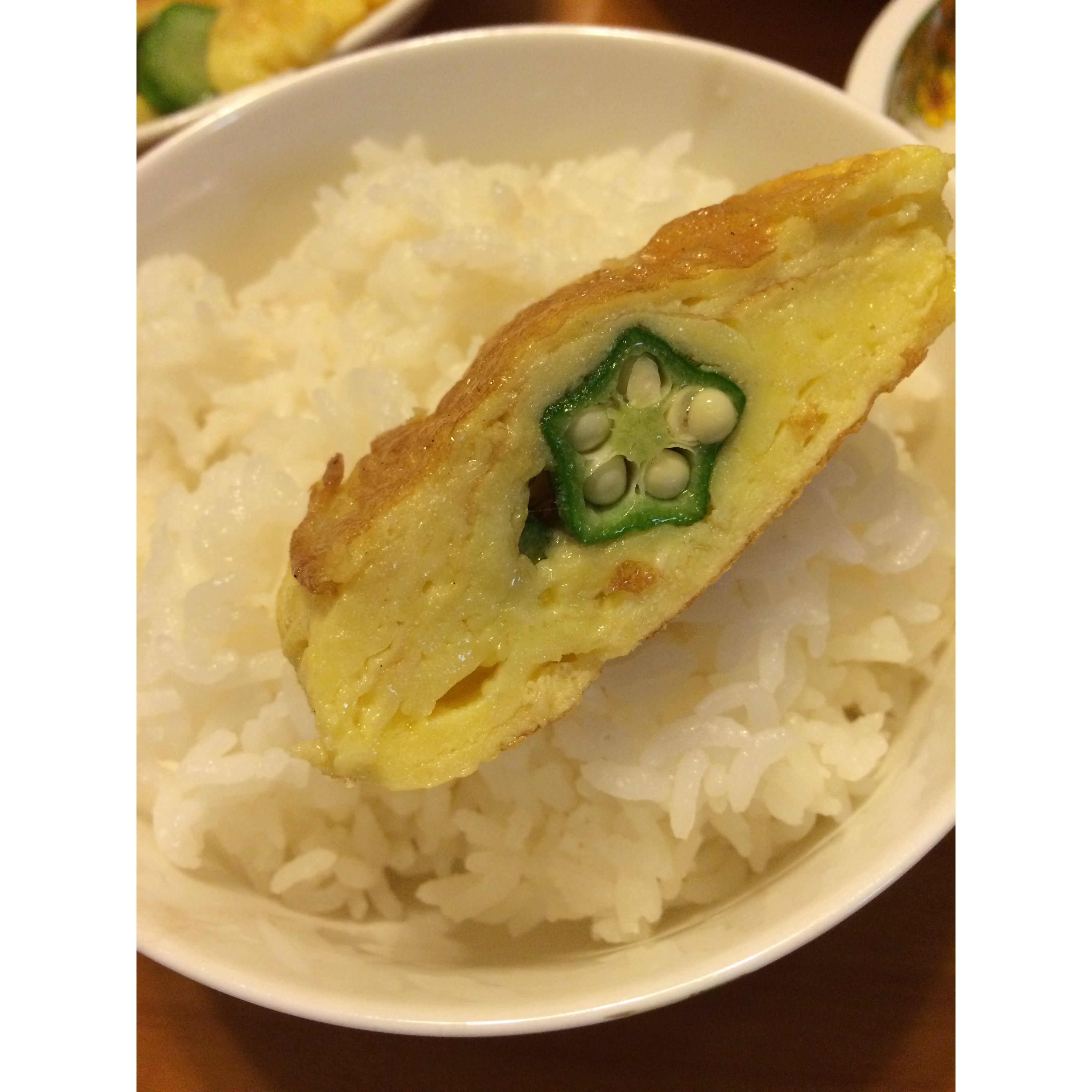 秋葵厚蛋烧
