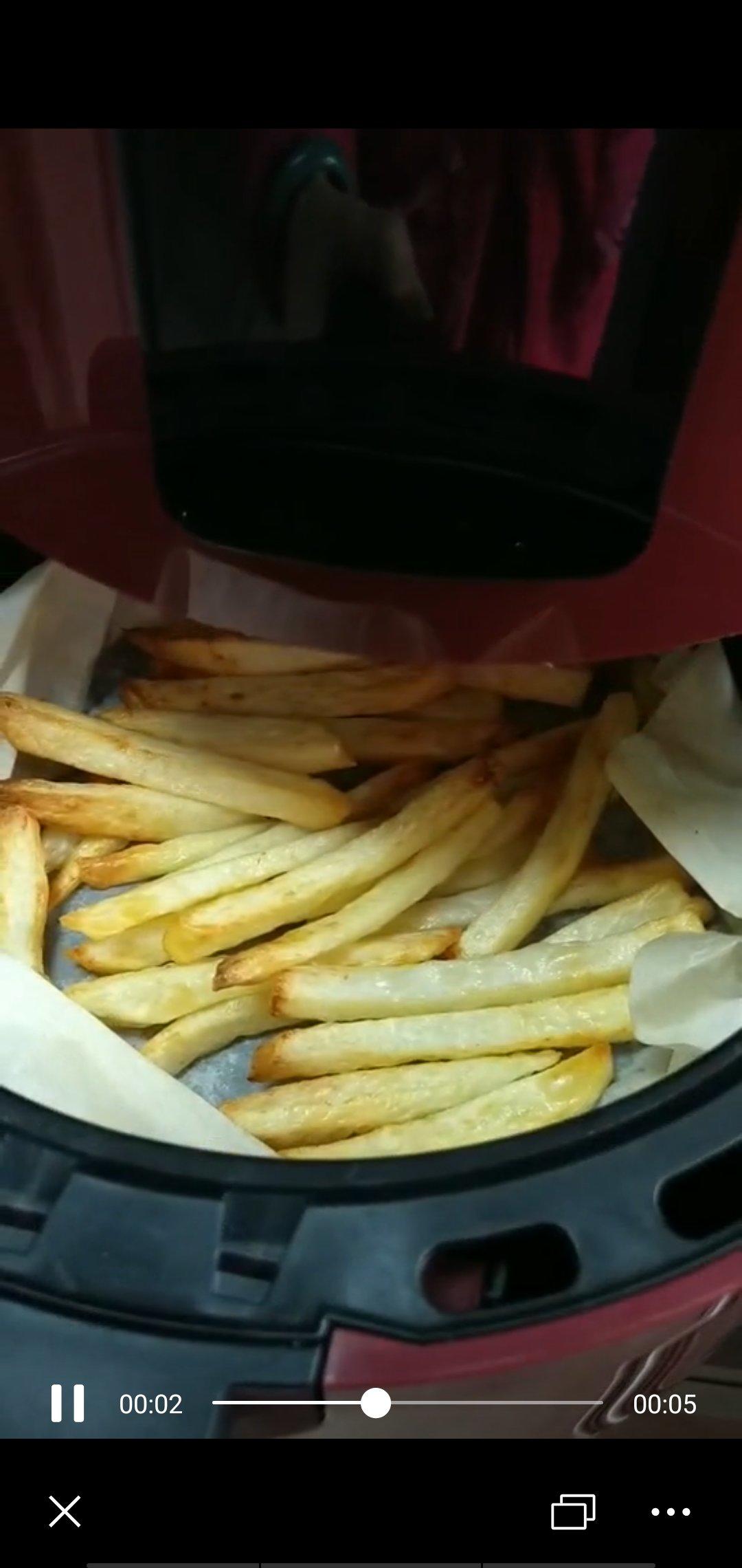 失败无数次终于成功了的炸薯条（空气炸锅）