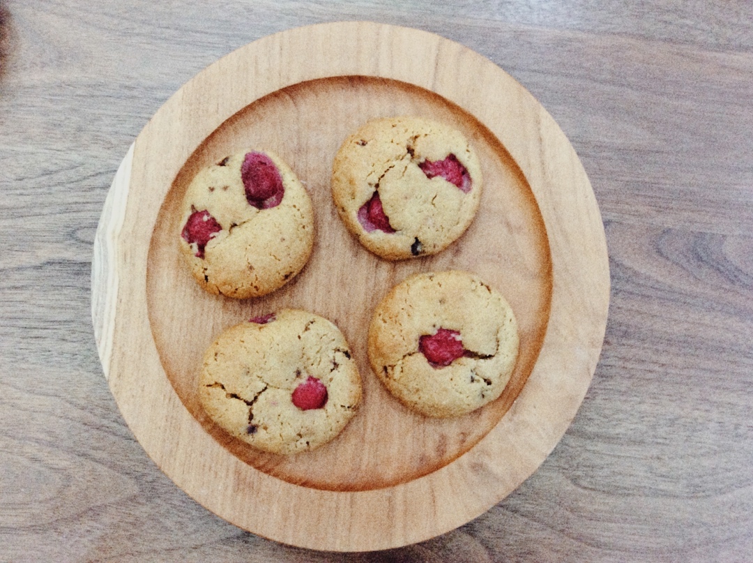 vegan爆浆莓果柠檬大cookie
