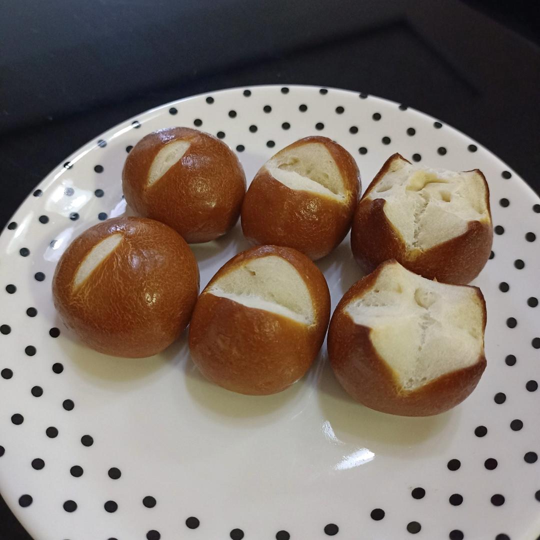 无糖无油的代餐面包，碱水小丸子，保姆级教程
