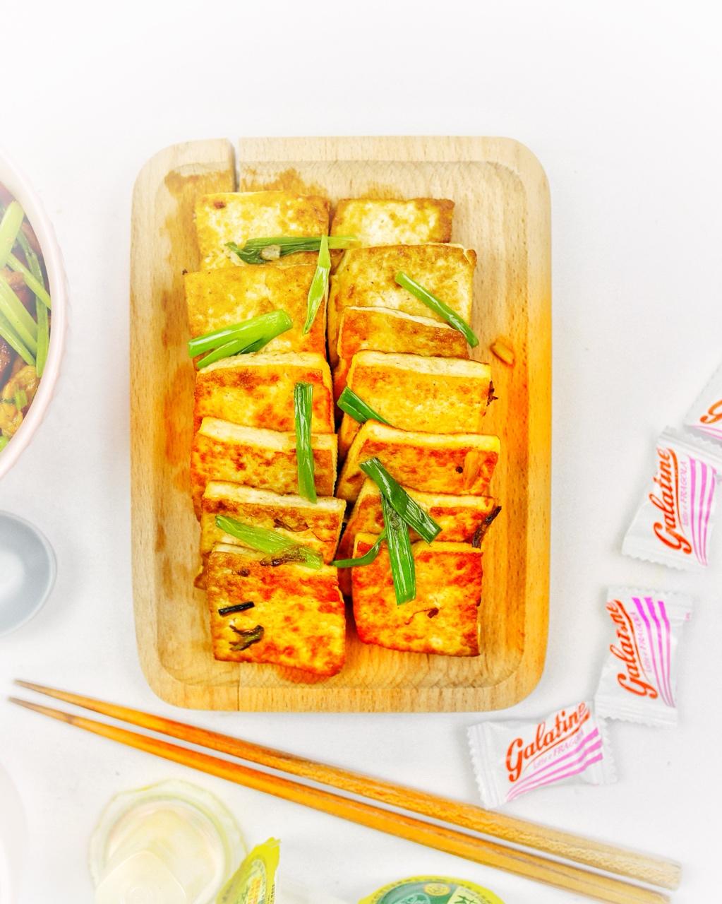 香煎豆腐--家常豆腐