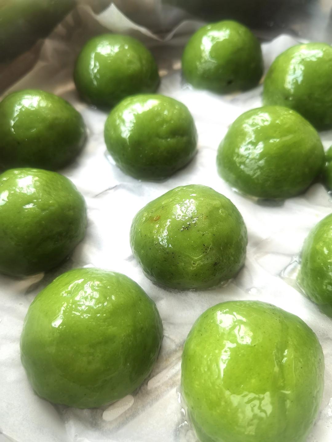 🔥色泽碧绿，三天不会硬的青团