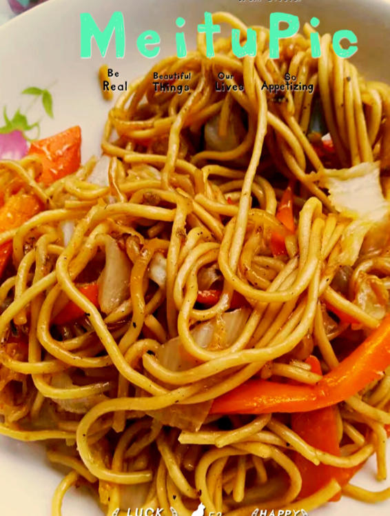 黑椒牛柳炒意面