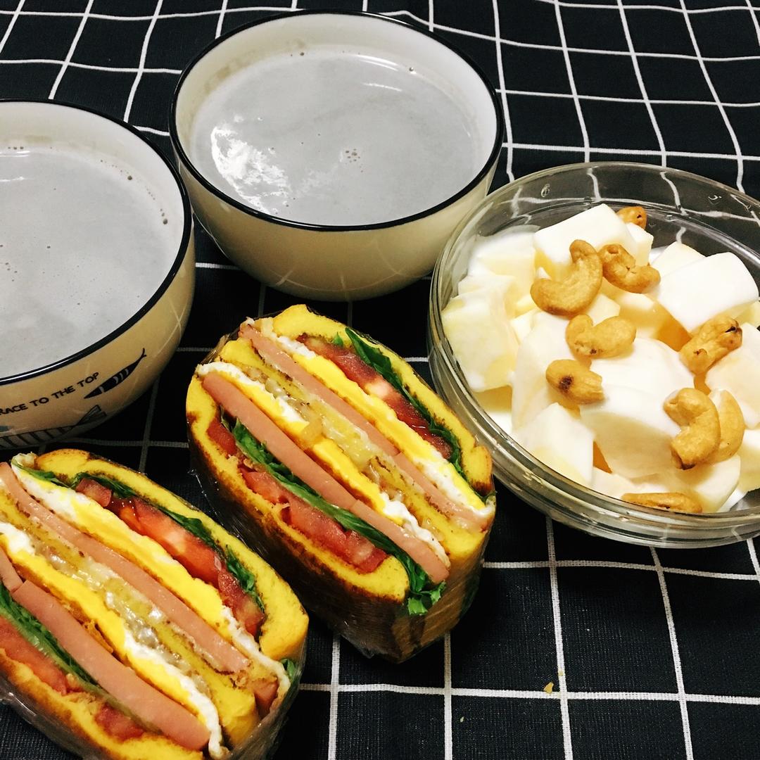 随意任性发挥的早餐三明治