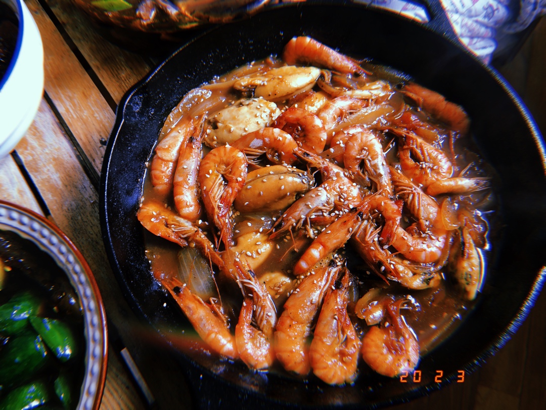 年夜饭系列之 黑胡椒大虾