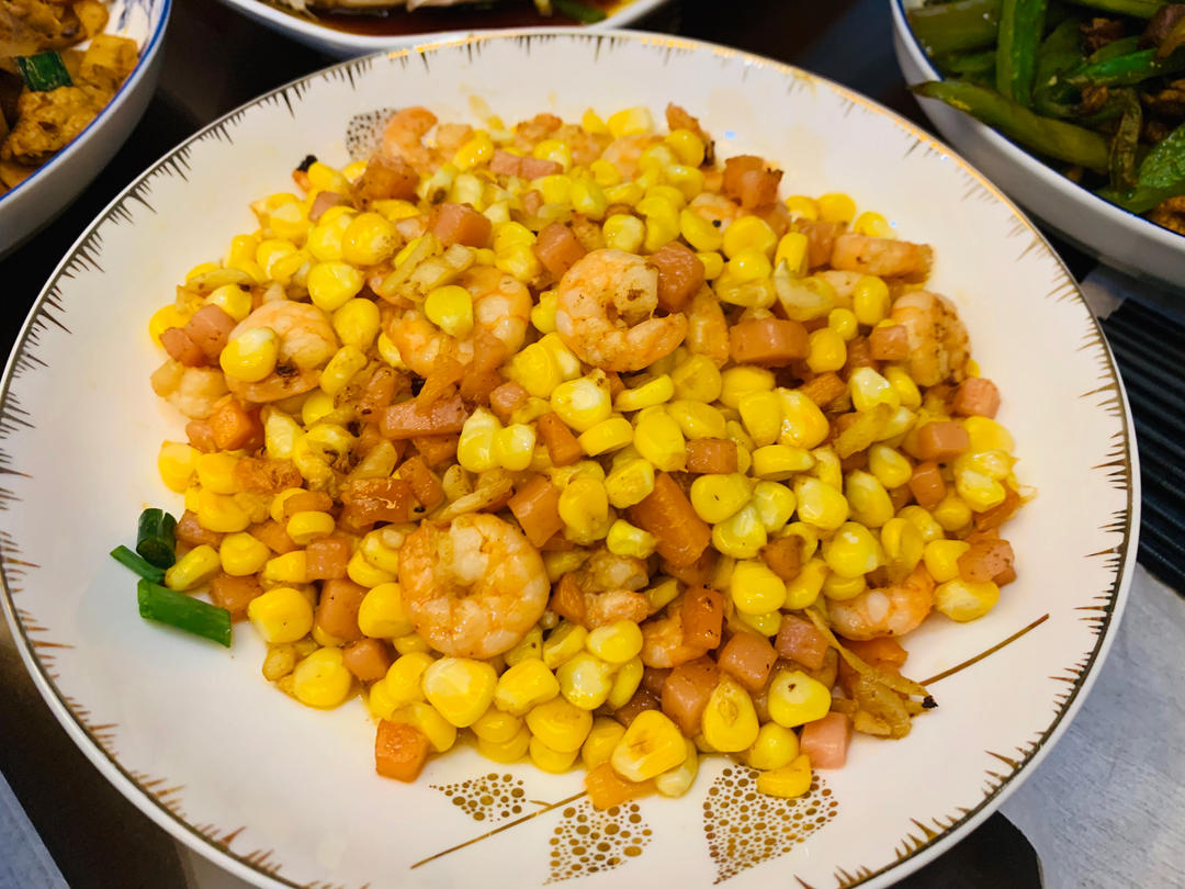 虾仁玉米