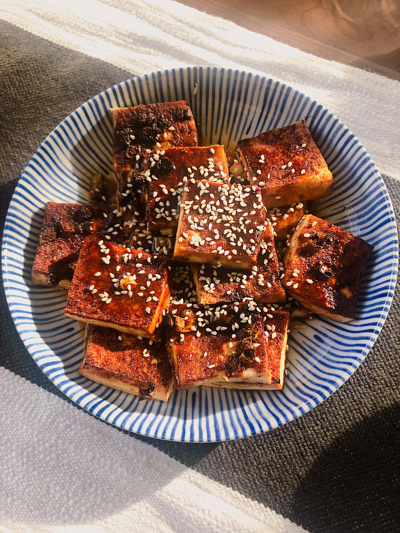 健康烧烤摊空气炸锅豆腐