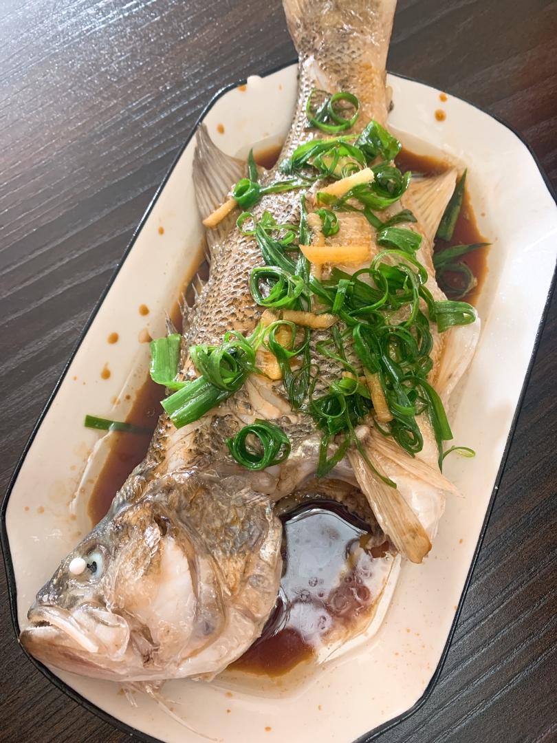 清蒸鲈鱼～附小妙招（蒸出来的鱼🐠肉质嫩滑不腥哦）