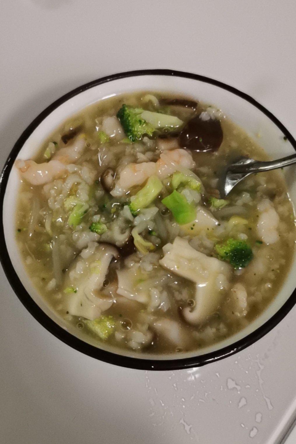 香菇猪肉虾滑粥