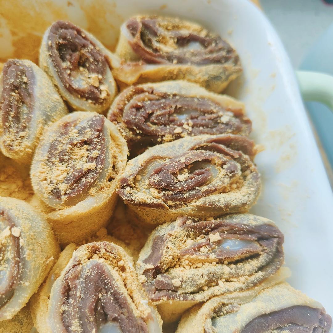 此配方做出的驴打滚无比软糯，放一天还是软的