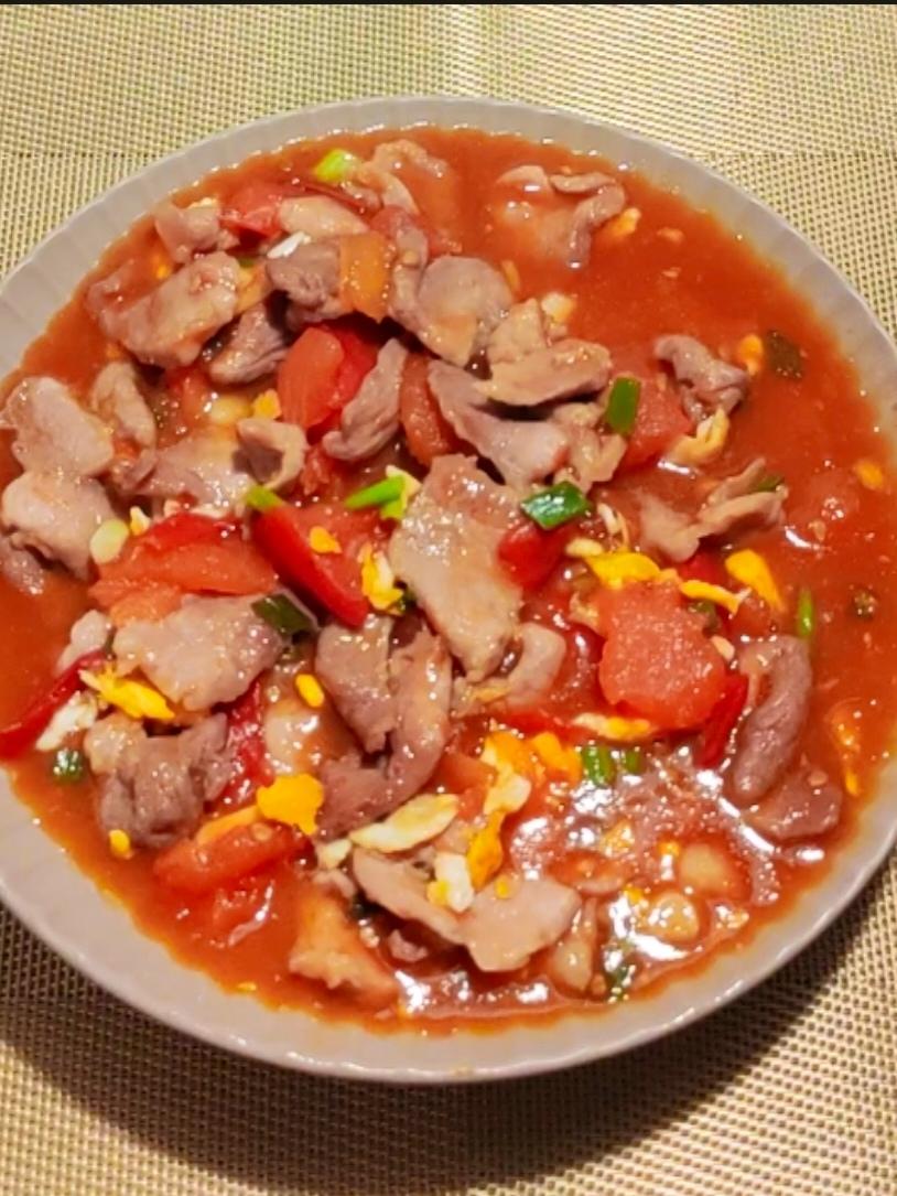 酸酸甜甜-番茄肉片