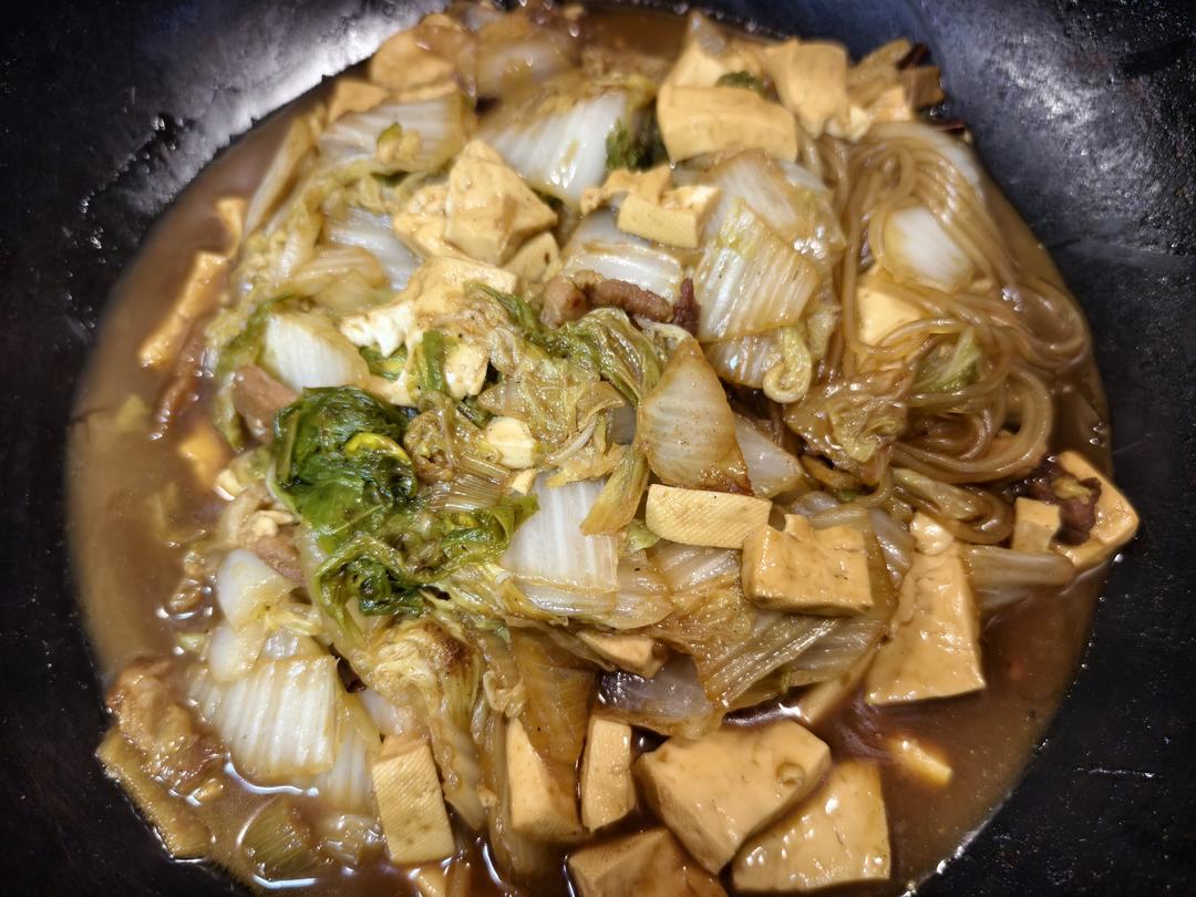 冬季最爱的家常菜！大白菜炖大豆腐或干豆腐