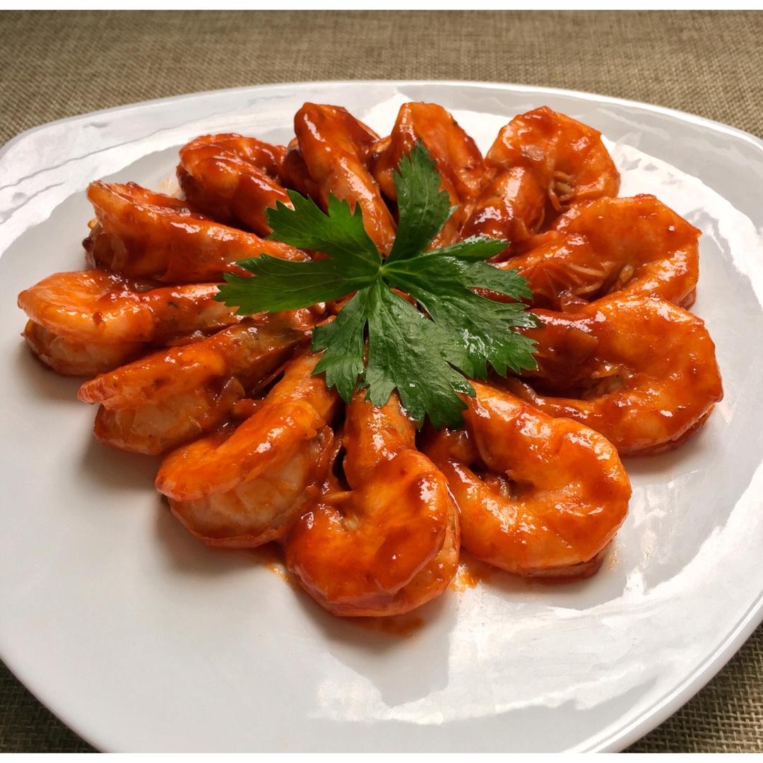 【中餐厅】晓明的即兴茄汁大虾『多图详解』