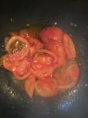 番茄鸡蛋炒年糕的做法 步骤6