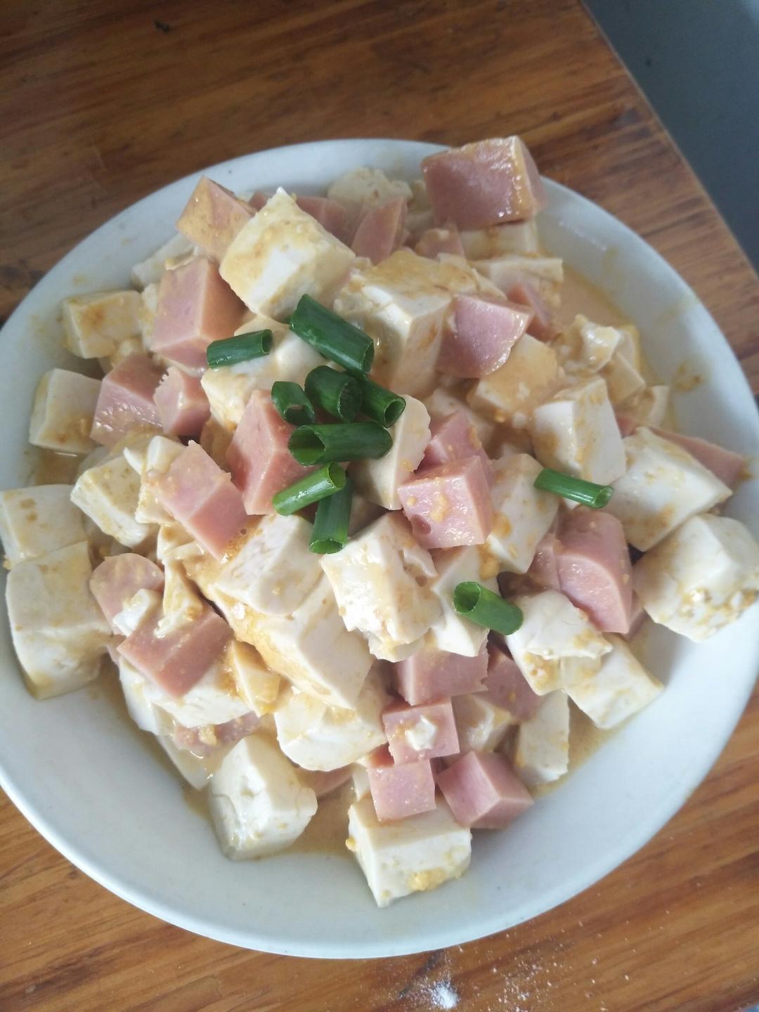 老丁的私房菜-蟹黄豆腐