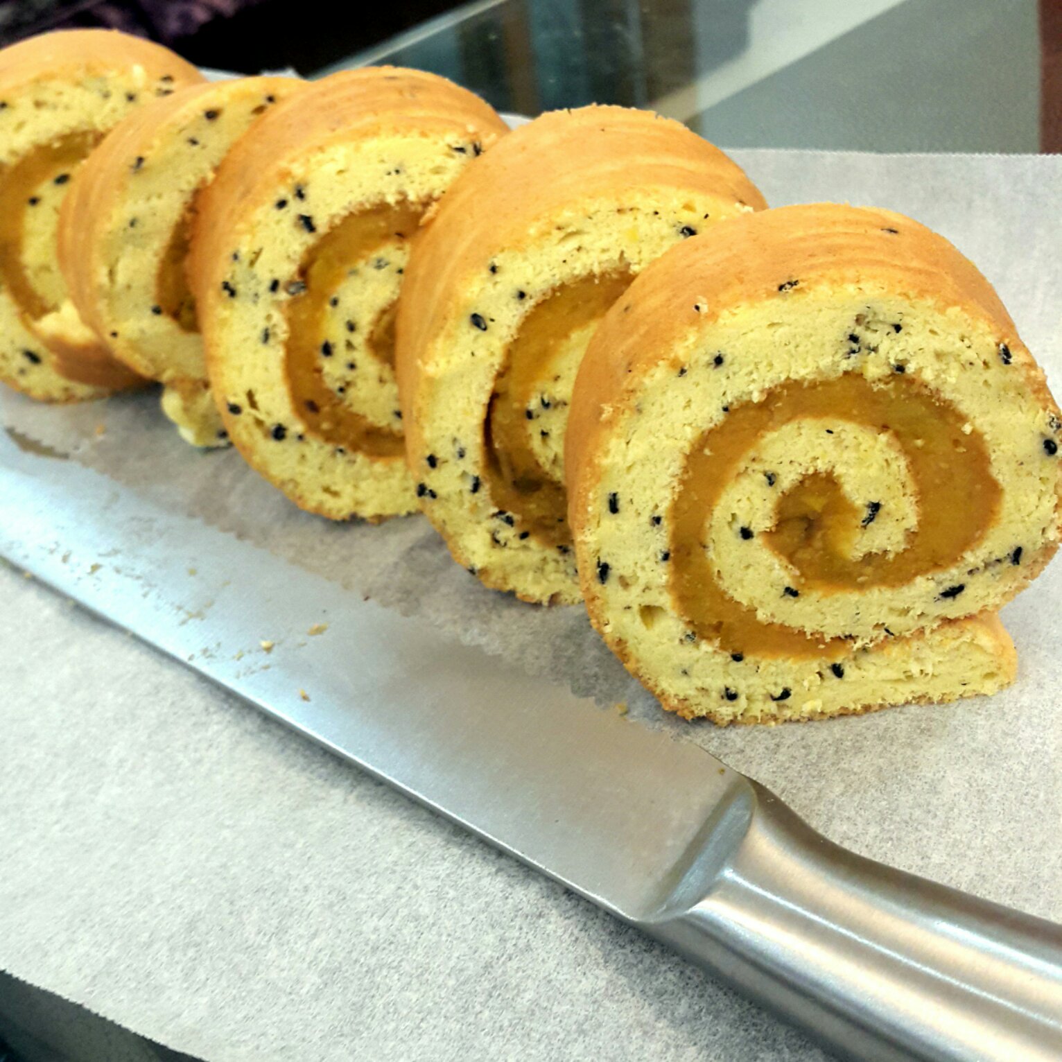 中岛老师红薯蛋糕卷