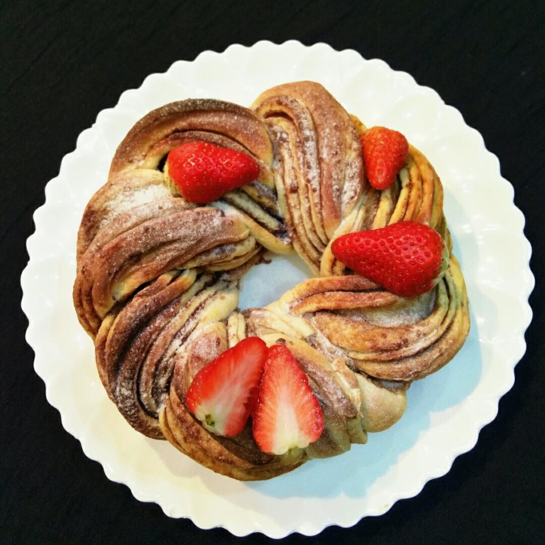 【肉桂花环面包】爱上肉桂的香气