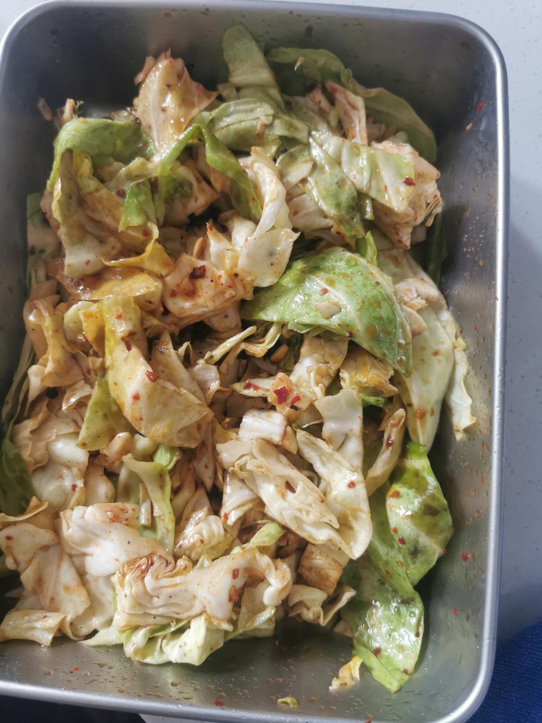 凉拌包菜丝(酸辣包菜丝)