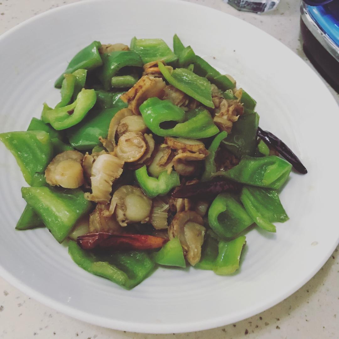 青椒炒扇贝