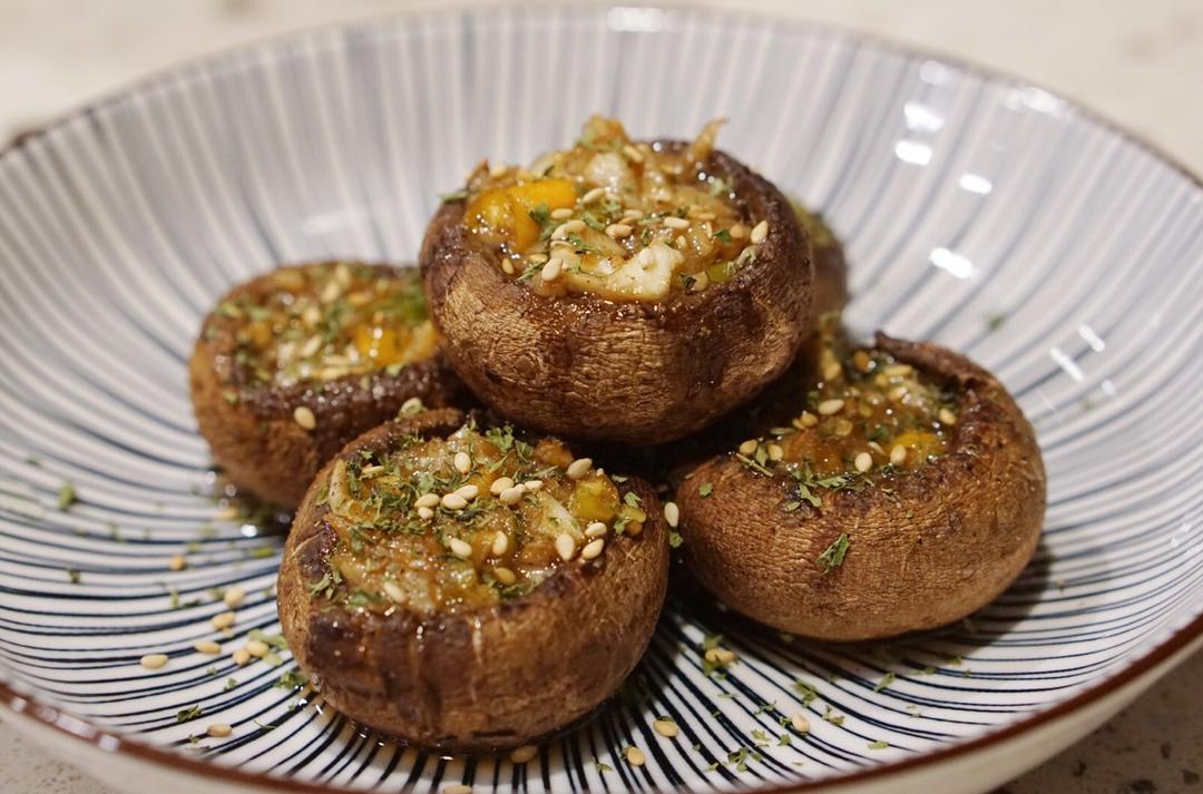 蒜蓉孜然烤香菇