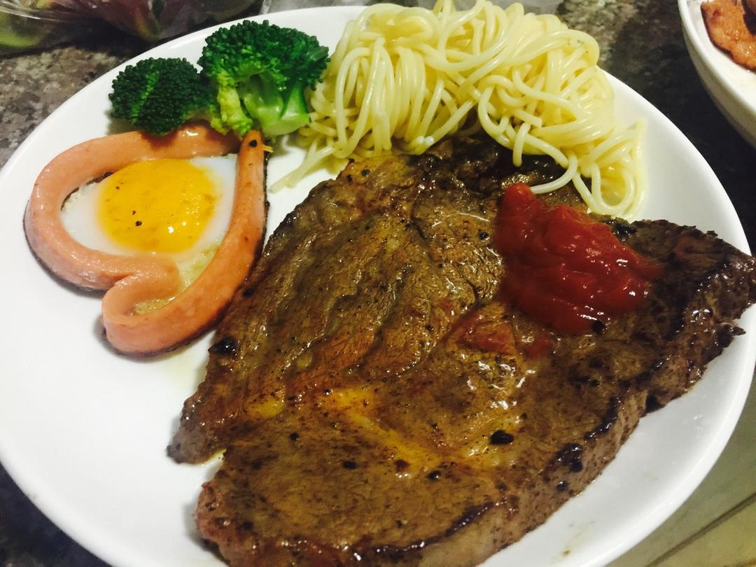 家庭牛排的做法