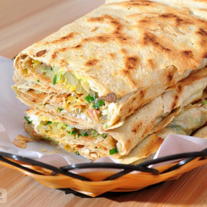 妍61做的菜煎饼