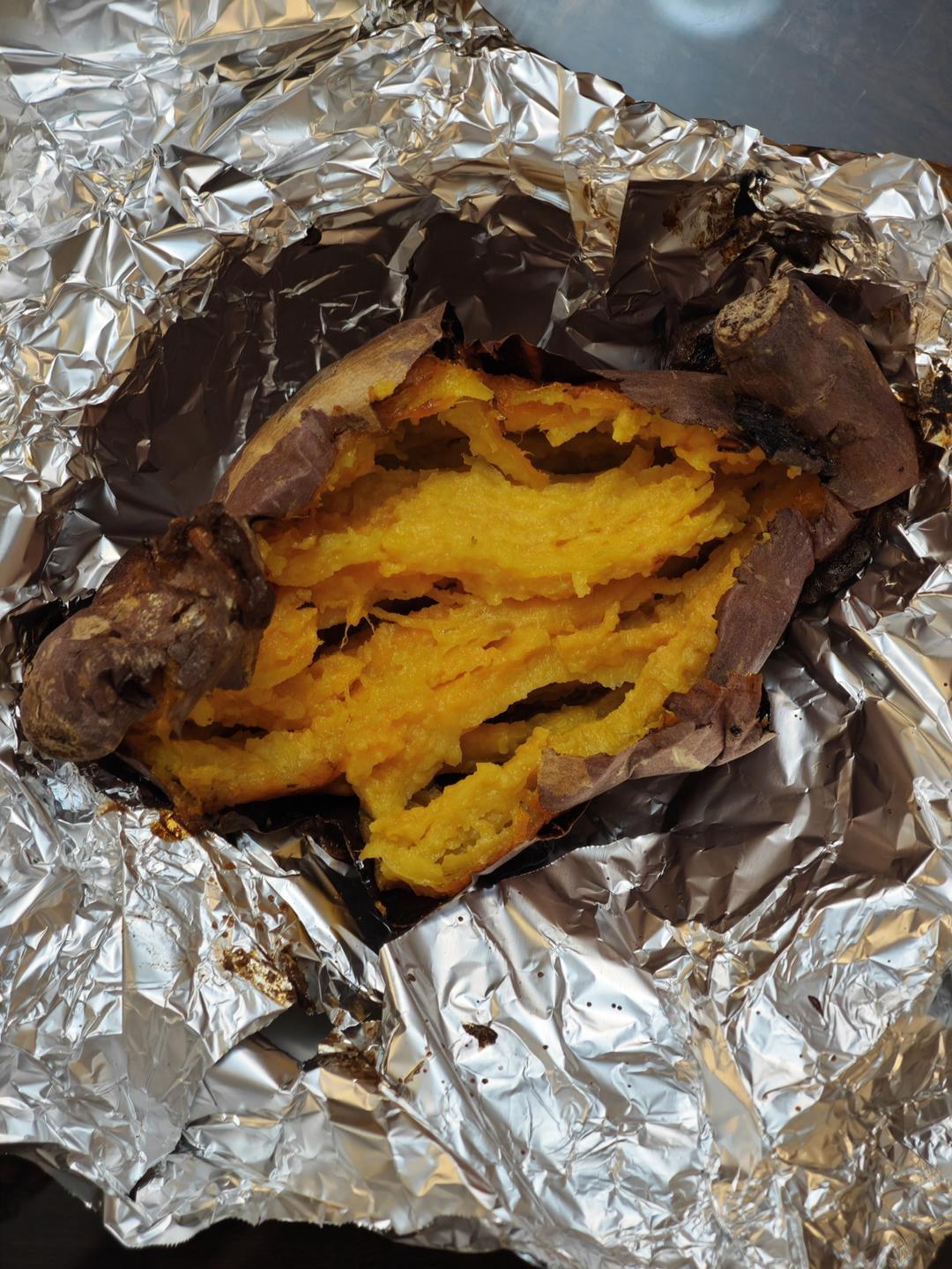 【糯唧唧的烤红薯】糖油四溢皮肉分离外糯里嫩吸溜着吃！