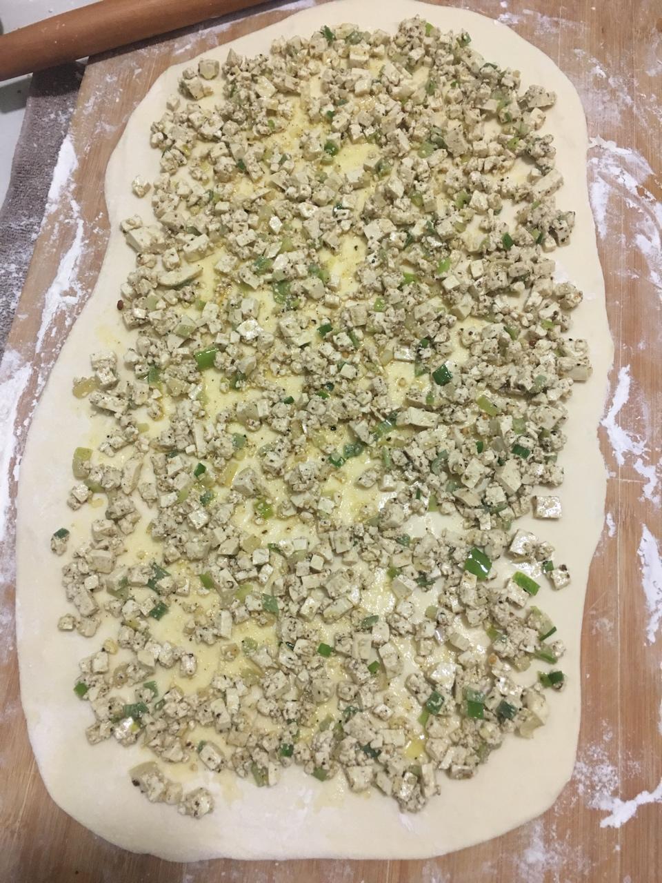 素食豆腐蔬菜卷