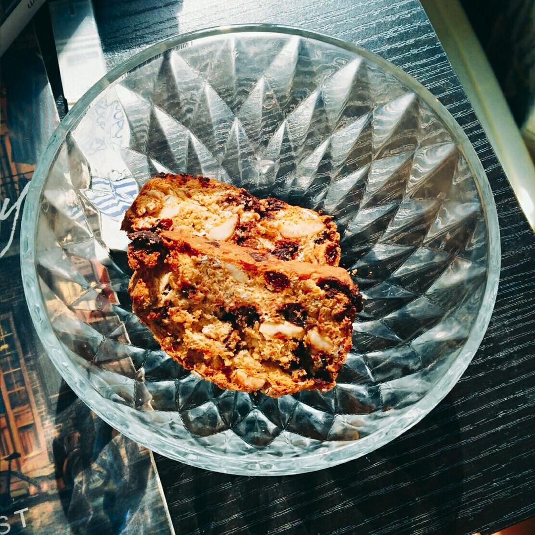 【健康零食】燕麦坚果意式脆饼