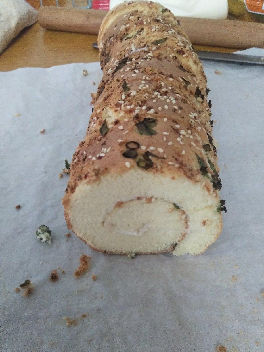 葱香肉松蛋糕卷（女侠森森版）后蛋法
