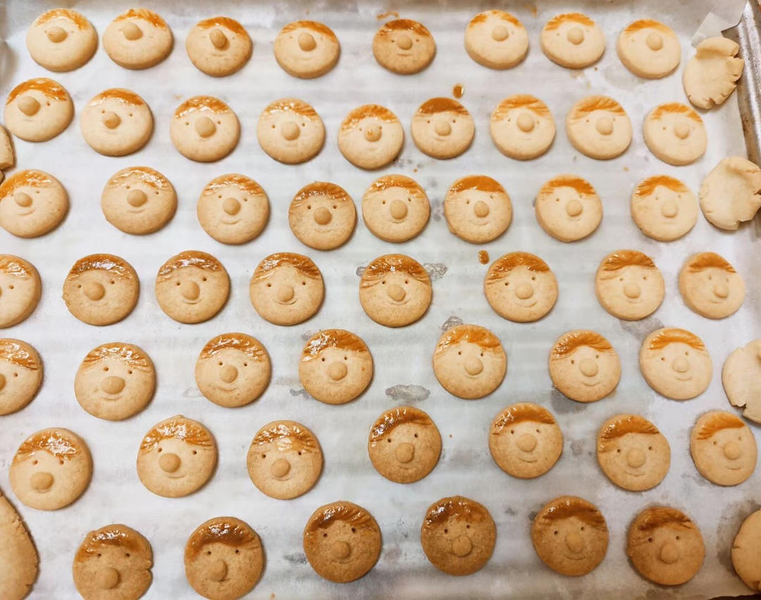 无需模具‼️简单可爱的搞怪小孩曲奇饼干