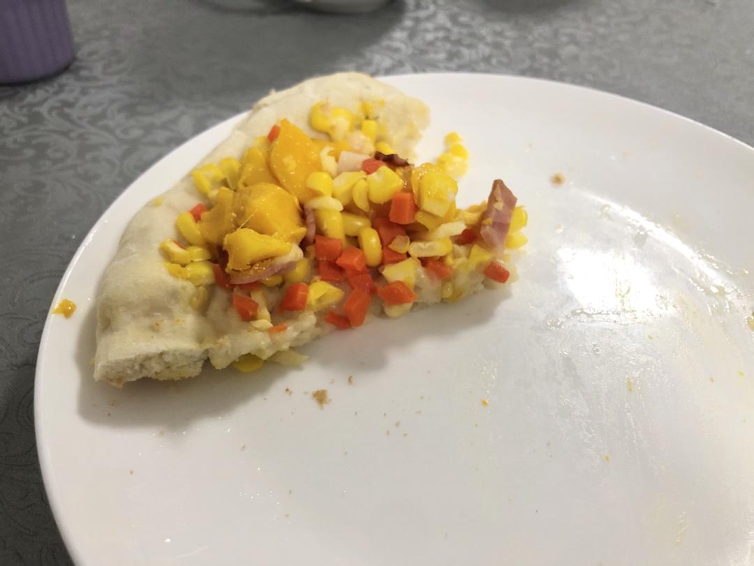 8寸培根水果披萨自制饼底