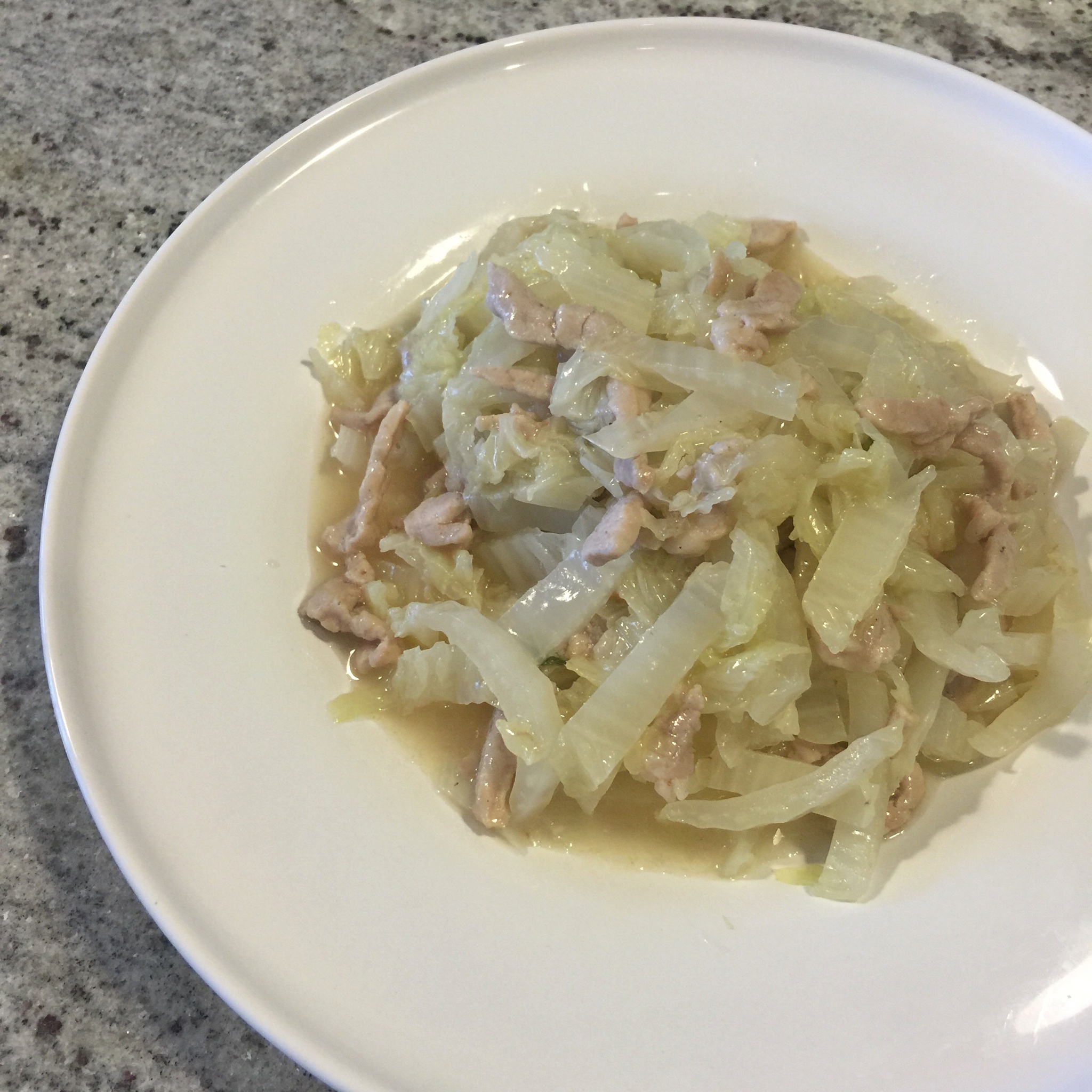 白菜烂糊肉丝