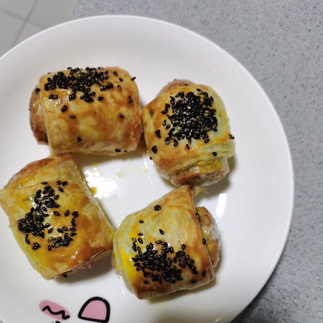 手抓饼香肠卷(空气炸锅版)