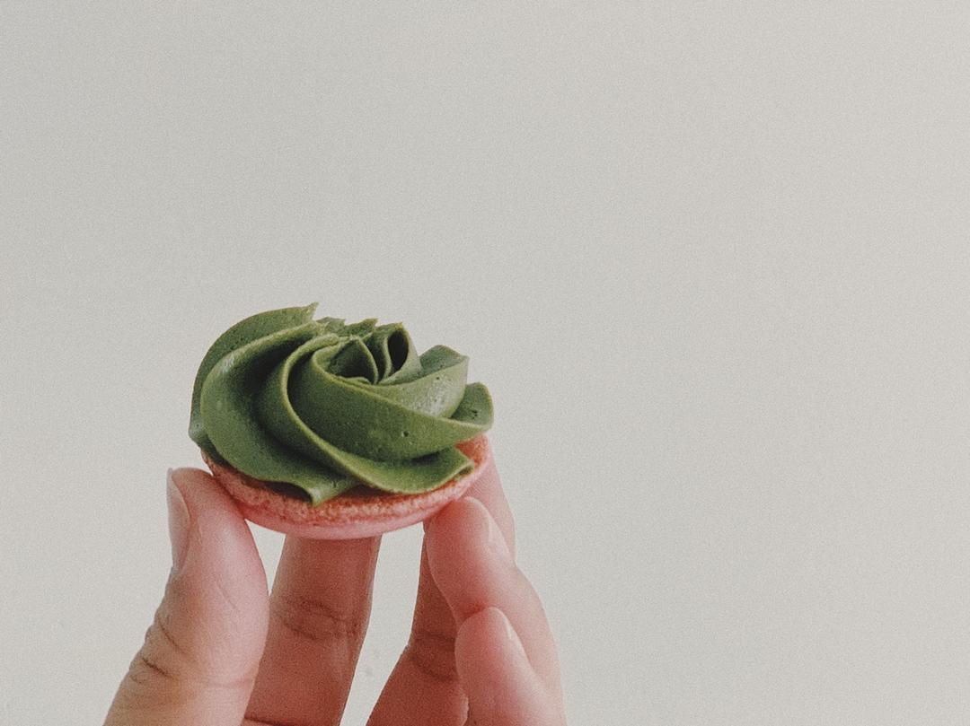 可可马卡龙～抹茶奶酪馅